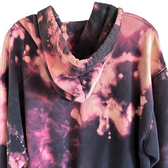Dickies Hand Bleached Graphic Hoodie Sweatshirt Sz L One of a Kind - Picture 8 of 12